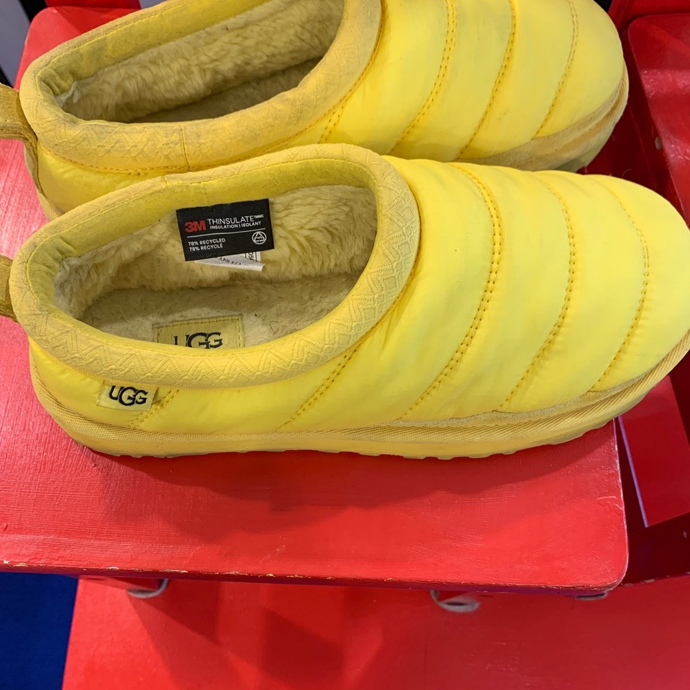 UGG Kids Bright Yellow Slippers
